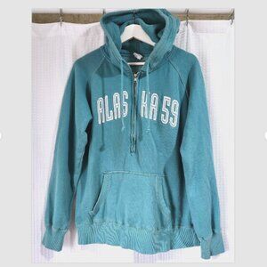 Alaska 59 Hoodie 1/4 Zip Unisex XL Pullover Kangaroo Pocket Camp David